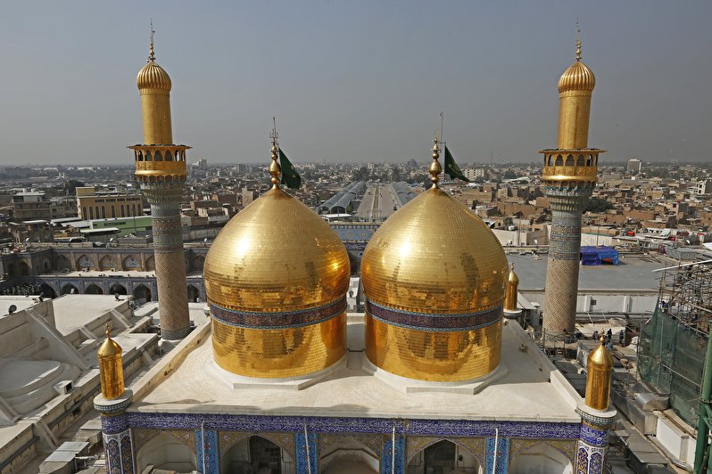 نمای زیبا از گنبد امامین جوادین علیهما السلام